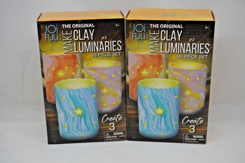 2 JOiFULi The Original Make Clay Luminaries 38 Piece STEM Craft Kit Create 3